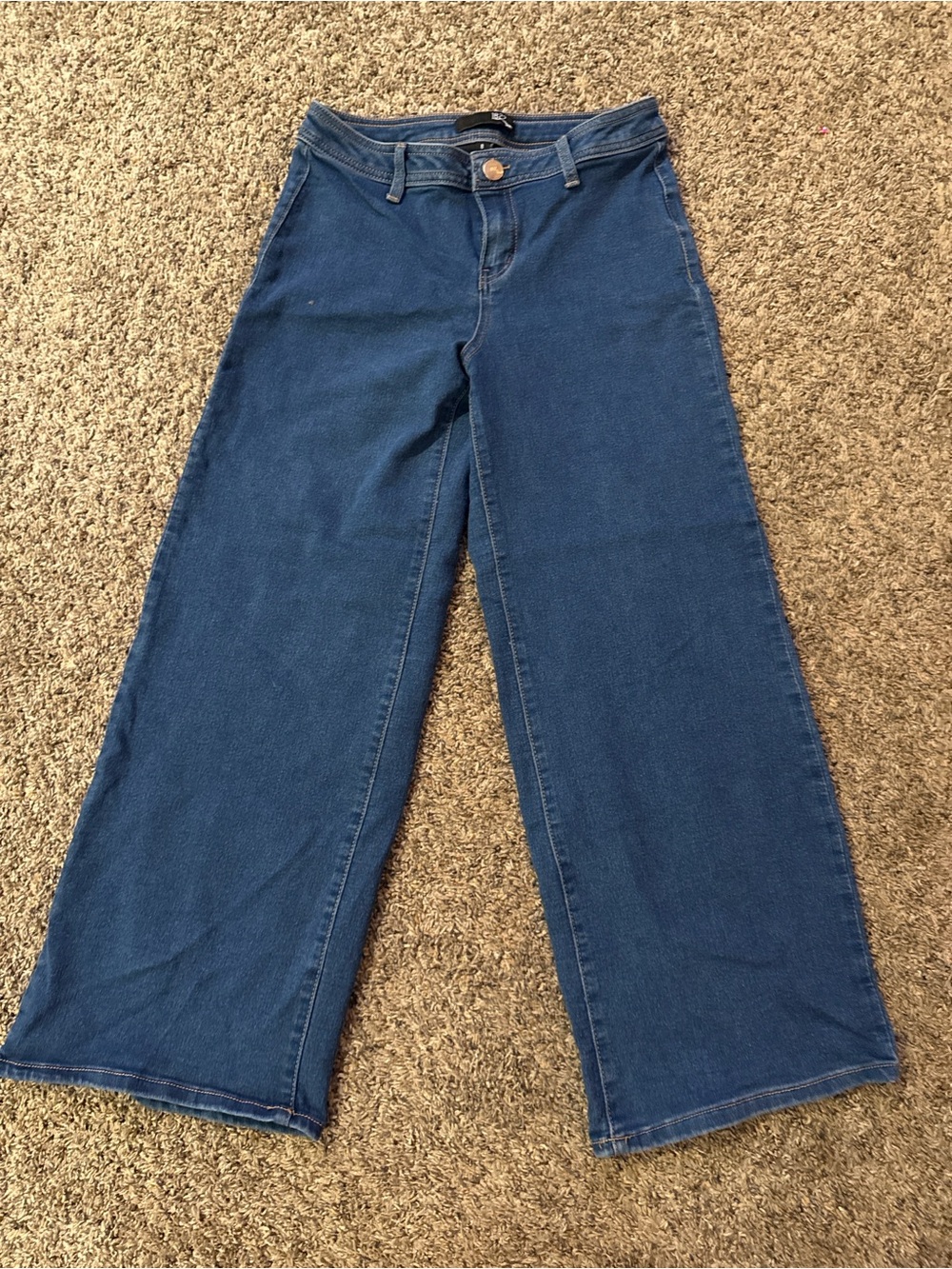 1822 Denim Wide-Leg Jeans in Dark Blue